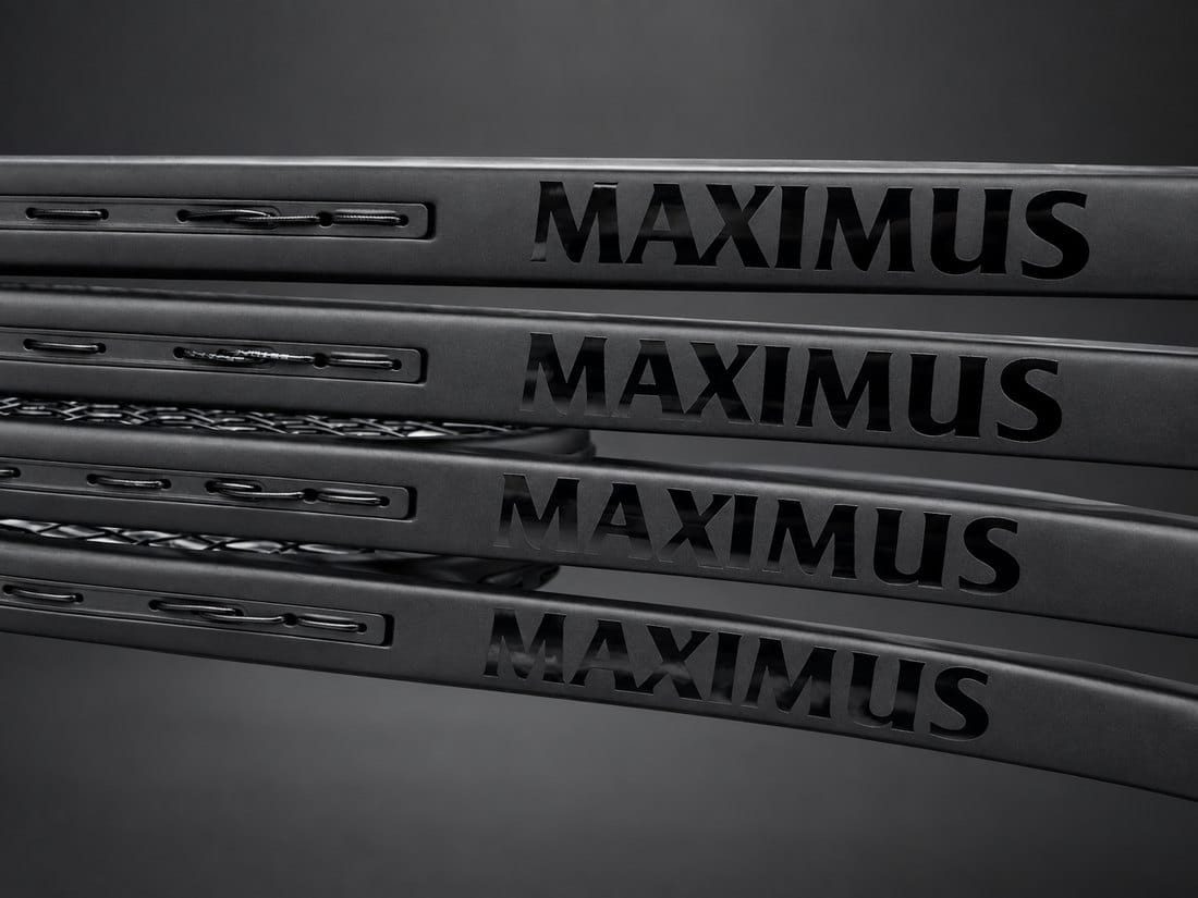 Schäfte des Sweet Spot Trainer mit dem MAXIMUS-Schriftzug